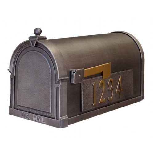 Special Lite SCB-1015-MP-SW Berkshire Curbside Mailbox with Side Numbers SCB-1015-MP-SW