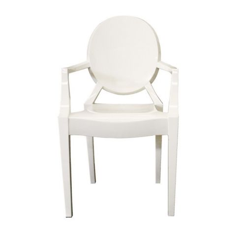 Ivory Acrylic Ghost Arm Chair BXPC449IVORY CozyDays