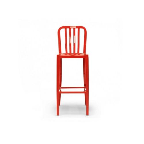 Lasenza Aluminum Outdoor Bar Stool Red BX-LASENZA-SIDE-BARSTOOL-RED