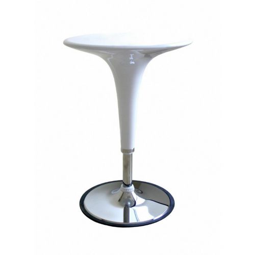 Nu Round Adjustable Height Table White BX-B911-WH
