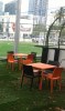Customer Photo #4 - Mango 28" Square Outdoor Dining Table Orange ISP800-ORA
