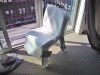 Customer Photo #1 - Victoria Clear Plastic Outdoor Bistro Chair Black ISP033-TBLA