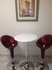 Customer Photo #1 - Nu Round Adjustable Height Table White BX-B911-WH