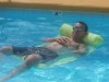 Customer Photo #2 - Water Hammock Inflatable Pool Lounger - Green PM70743-GREEN