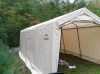 Customer Photo #2 submitted by M. I. from Moultonborough, NH - Auto Shelter, 1-3/8" 5-Rib Peak Style Frame, Sandstone Cover 10x20 Portable Garage
