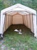 Customer Photo #4 submitted by M. I. from Moultonborough, NH - Auto Shelter, 1-3/8" 5-Rib Peak Style Frame, Sandstone Cover 10x20 Portable Garage