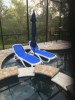 Customer Photo #1 submitted by P. L. from St Augustine, FL - Adjustable Omega Sling Chaise Lounge - White Blue