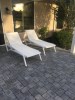 Customer Photo #6 - Pacific 3-pc Stacking Chaise Lounge Set White - Turquiose ISP0893S-WHI-TRQ