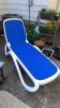 Customer Photo #1 submitted by K. C. from Portland, OR - Adjustable Omega Sling Chaise Lounge - White Blue