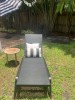 Customer Photo #2 submitted by G. C. from Miami Beach, FL - Pacific Stacking Sling Chaise Lounge Dark Gray - Black
