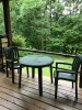Customer Photo #1 submitted by S. M. from Underhill, VT - Sunshine Resin Arm Chair Green