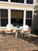 Customer Photo #3 - Viva Resin Square Outdoor Dining Table 31 inch White ISP168-WHI