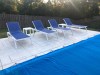 Customer Photo #2 submitted by K. A. from Rogers, AR - Pacific 3-pc Stacking Chaise Lounge Set White - Blue