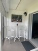 Customer Photo #5 - Sky Outdoor Square Folding Bar Table 24 inch White ISP116-WHI