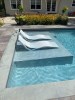 Customer Photo #1 submitted by A. P. from Garden City, NY - Slim Pool Chaise Sun Lounger White