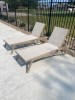 Customer Photo #2 - Pacific Stacking Sling Chaise Lounge White - Turquoise ISP089-WHI-TRQ